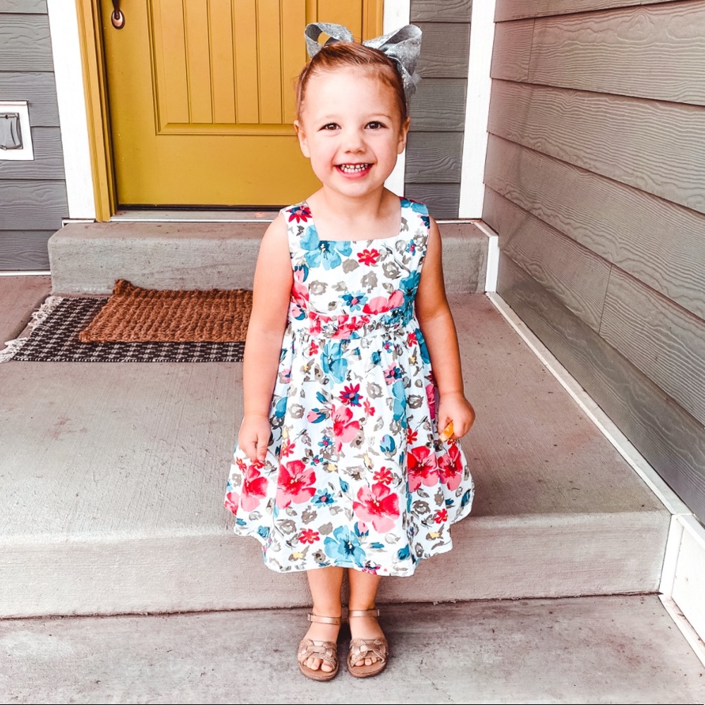 Floral multi-color Toddler Dress